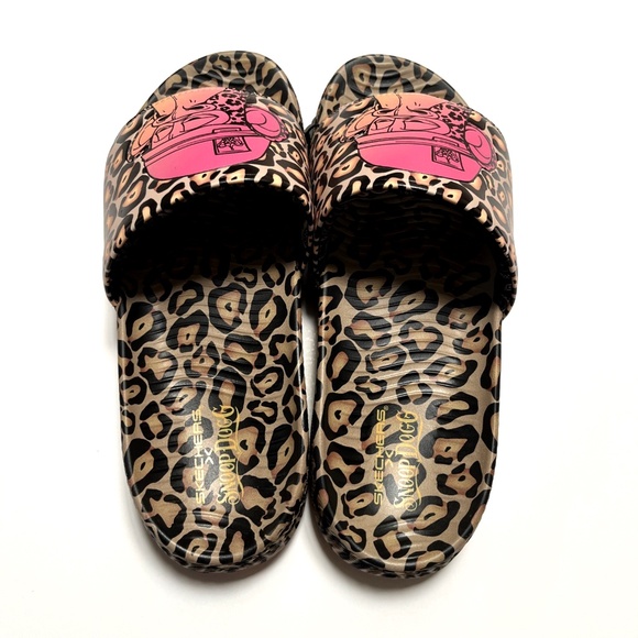 NWOB Skechers x Snoop Dogg Dr. Bombay Leopard Slide Sandals Men’s 10 Animal - Picture 6 of 8